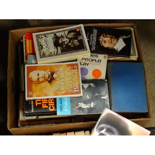 272 - Two boxes of assorted books to include penguin classics