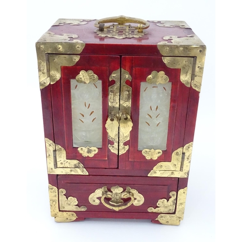 310 - An oriental jewellery box