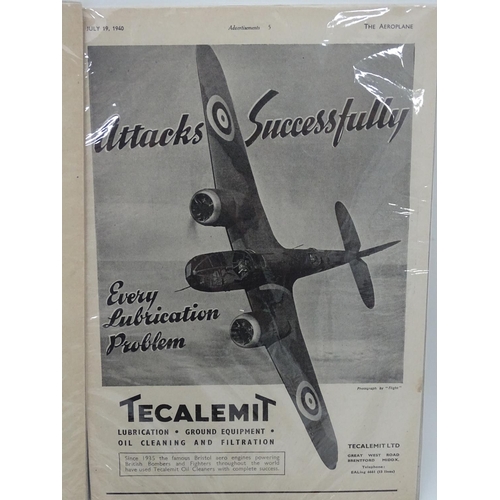 316 - 4 1940s aviation poster supplements from the aeroplane magazine