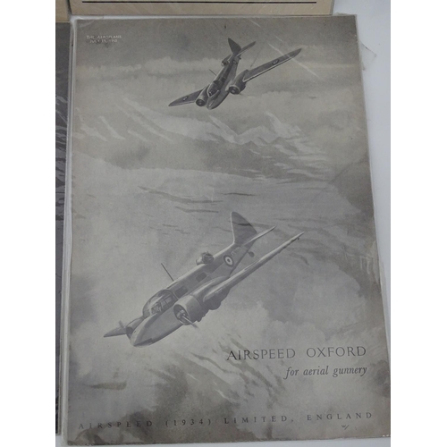 316 - 4 1940s aviation poster supplements from the aeroplane magazine