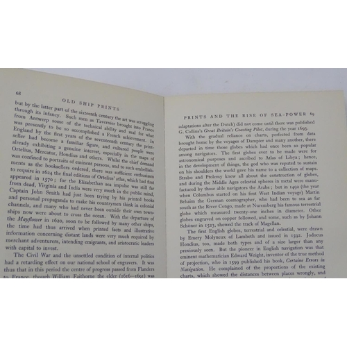 336 - Book : E Keble Chatterton Old Ship Prints published by Spring Books London 1967, illustrated through... 