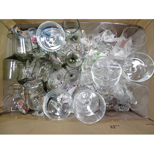 419 - A quantity of assorted glassware