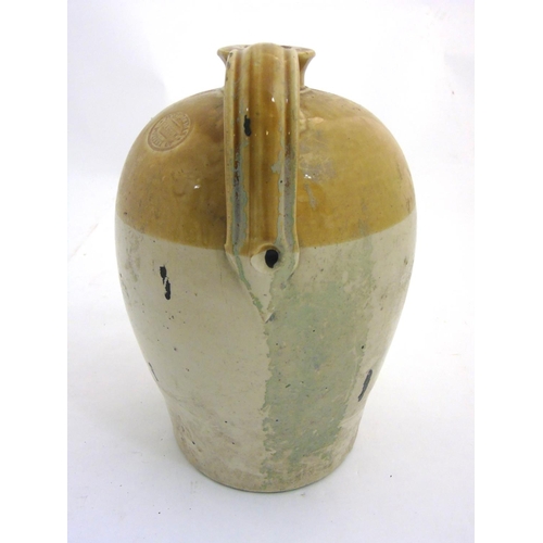 43 - Flagon: A stoneware 2-tone flagon made by Port Dundas Pottery Co. Glasgow for  J & J Mc. Connell Lim... 