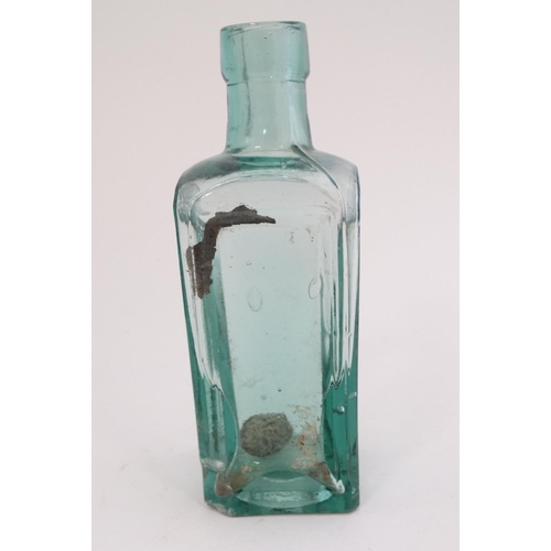 451 - A quantity of assorted  glass bottles to include a bulb necked cod, hamilton , lemonade etc  togethe... 