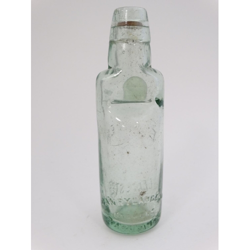 451 - A quantity of assorted  glass bottles to include a bulb necked cod, hamilton , lemonade etc  togethe... 