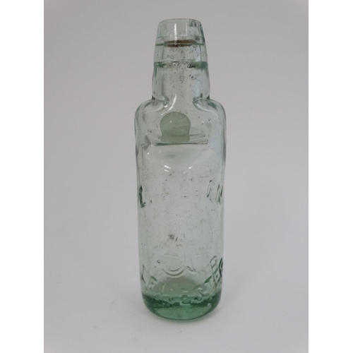 451 - A quantity of assorted  glass bottles to include a bulb necked cod, hamilton , lemonade etc  togethe... 