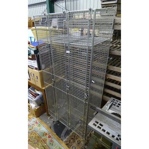 478 - A 3 door cage locker