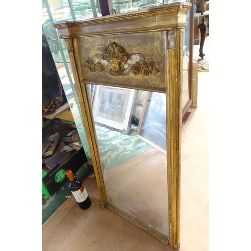 497 - A 19thC pier mirror