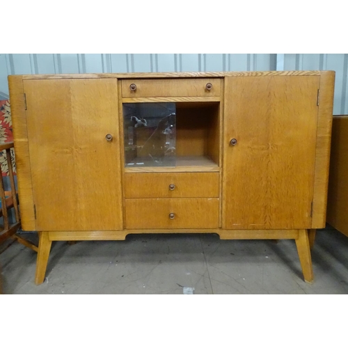 539 - Vintage Retro : a British Meredew no. 421 Cocktail cabinet / sideboard ( with original sales brochur... 