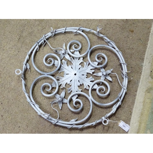 541 - A metalwork ceiling rose