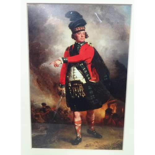 543 - A print of Hugh Montgomerie of Collsfield, 12th Earl of Egglington 1740-1810, together with a print ... 