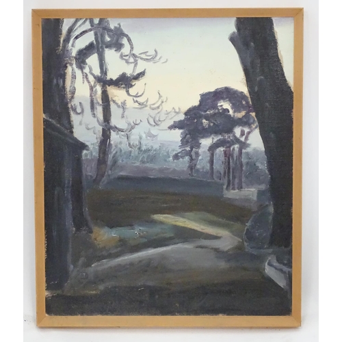 550 - Robert Stainton  1965, Oil on canvas board, 'Glen Gorse ', Monogrammed lower left, labelled verso. 2... 