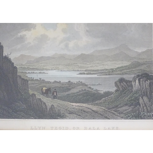 557 - A pair of small framed prints, depicting valley scenes