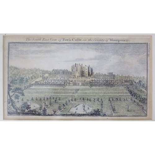 574 - A small framed print of Powis Castle