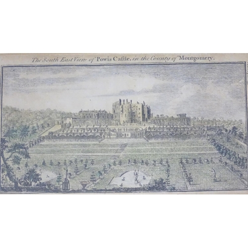 574 - A small framed print of Powis Castle