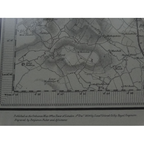 96 - Map: A map of ''Ingham'' published by Ordnance Survey 1st December 1834 . After Lieutenant Colonel C... 