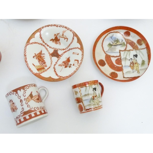 107 - A quantity of assorted Japanese wares, to include plates, tea cups and saucers, pots, vases and a sm... 