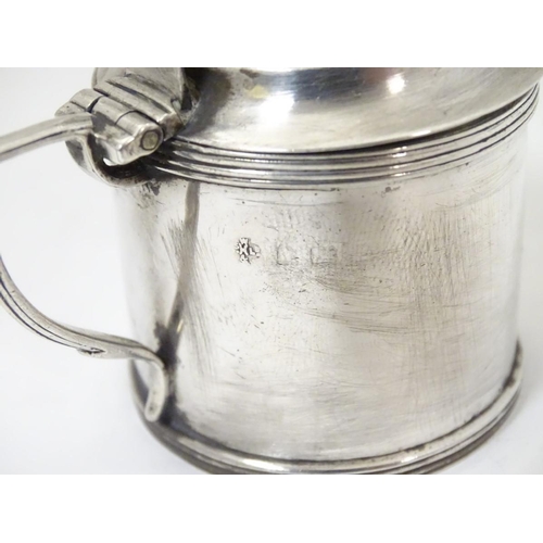 161 - A silver mustard pot hallmarked Birmingham 1912 maker William Hutton & Sons ltd Approx 2'' high