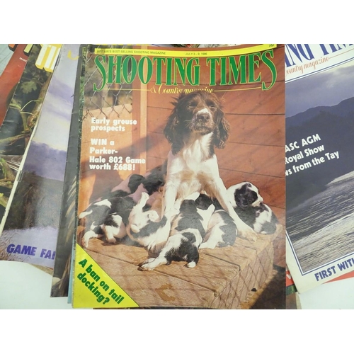 11 - Two boxes of vintage magazines, to include a large quantity of the 'Shooting Times' dating from 1962... 