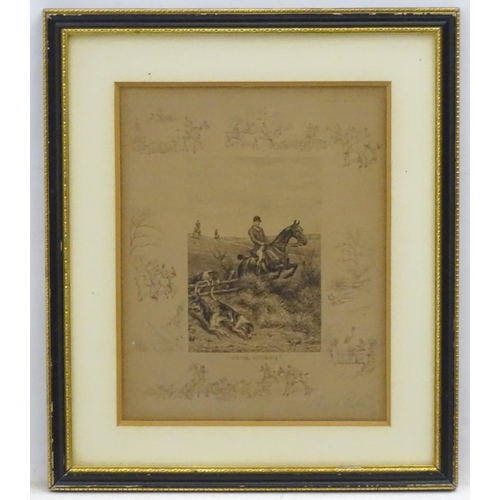 114 - Frank Paton (1855-1909), Signed etching,  'Hunting Incidents', Signed in pencil lower right, 10 1/2 ... 