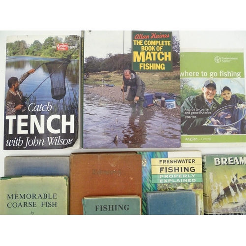 14 - Books: A quantity of books on the subject of fishing, titles to include Catch Tench with John Wilson... 