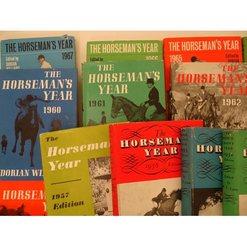 30 - Books: A quantity of 'The Horseman's Year' ed. by W. E. Lyon, from various years between 1948-1968, ... 