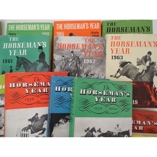 30 - Books: A quantity of 'The Horseman's Year' ed. by W. E. Lyon, from various years between 1948-1968, ... 