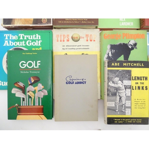 33 - Books: A quantity of books on the subject of golfing, titles to include Swing My Way, by Lee Trevino... 