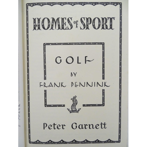 41 - Books: Guide to Golf in the British Isles, by Henry Cotton, Style Analysis by Louis T Stanley, Golf ... 