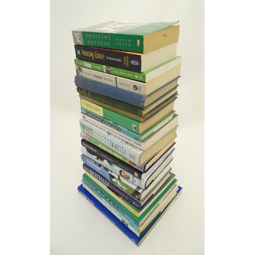 45 - Books: A large quantity of books on the subject of cricket, titles to include In Celebration of Cric... 