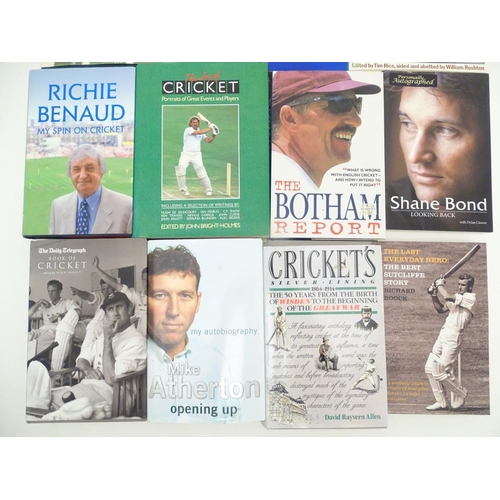 45 - Books: A large quantity of books on the subject of cricket, titles to include In Celebration of Cric... 