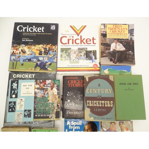 46 - Books: A large quantity of books on the subject of cricket, titles to include Fred Trueman's Cricket... 