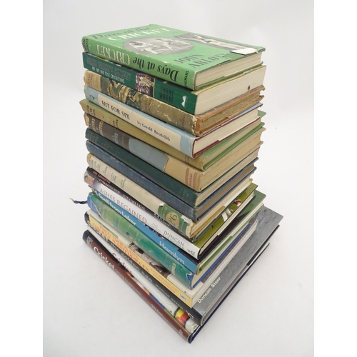 46 - Books: A large quantity of books on the subject of cricket, titles to include Fred Trueman's Cricket... 