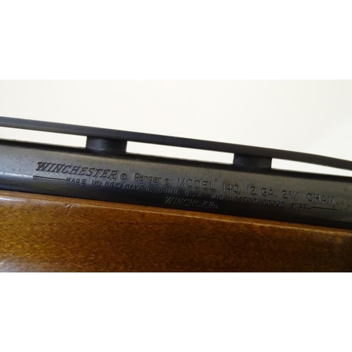 503 - Shotgun: a Winchester 'Ranger Model 140' 12 bore semi-automatic shotgun, 28 1/2'' multichoke barrel ... 