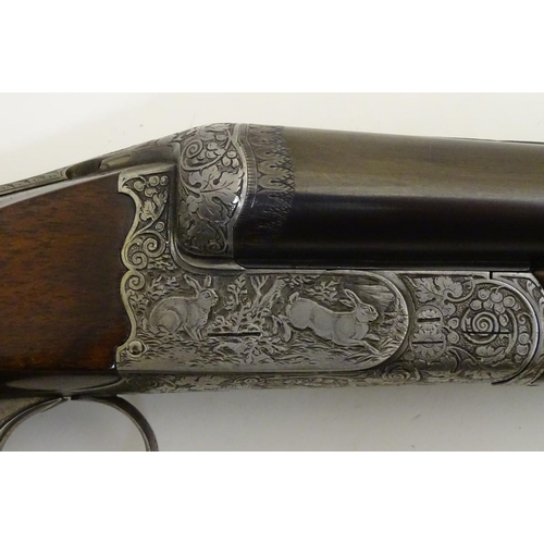 527 - Shotgun: a fine continental 16 bore side by side boxlock ejector by the Gunmakers Guild of Ferlach, ... 