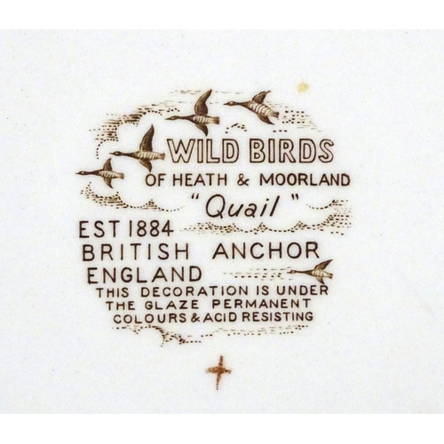 81 - Four British Anchor plates to include three from the 'Wild Birds of Heath and Moorland' series: 'Gol... 