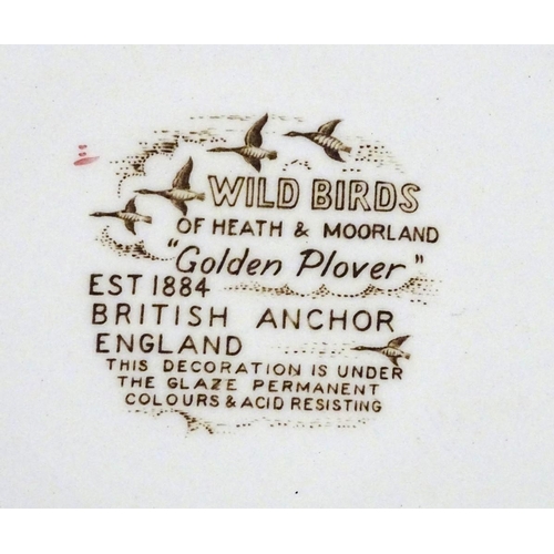 81 - Four British Anchor plates to include three from the 'Wild Birds of Heath and Moorland' series: 'Gol... 