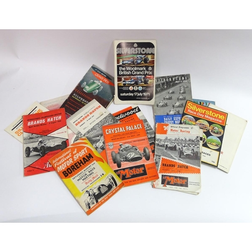 91 - Motor Racing Programmes: Silverstone 5/5/51; British Grand Prix 18/7/53, 5/5/56; British Grand Prix ... 