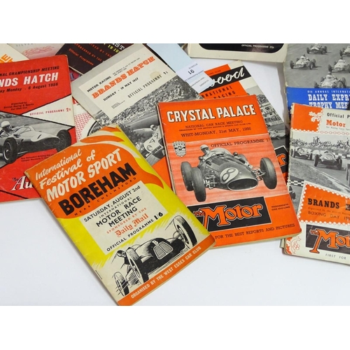 91 - Motor Racing Programmes: Silverstone 5/5/51; British Grand Prix 18/7/53, 5/5/56; British Grand Prix ... 