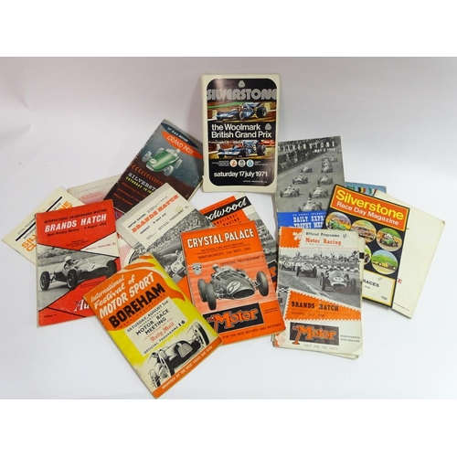 91 - Motor Racing Programmes: Silverstone 5/5/51; British Grand Prix 18/7/53, 5/5/56; British Grand Prix ... 