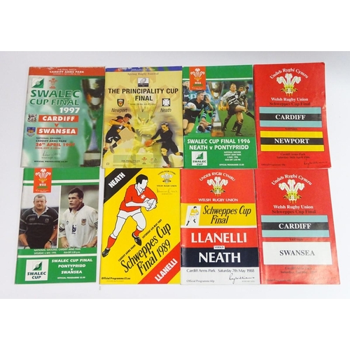 93 - Welsh Rugby: Cardiff v. Newport 26/4/86, Cardiff v. Swansea 2/5/87, Llanelli v. Neath 7/5/88, Llanel... 