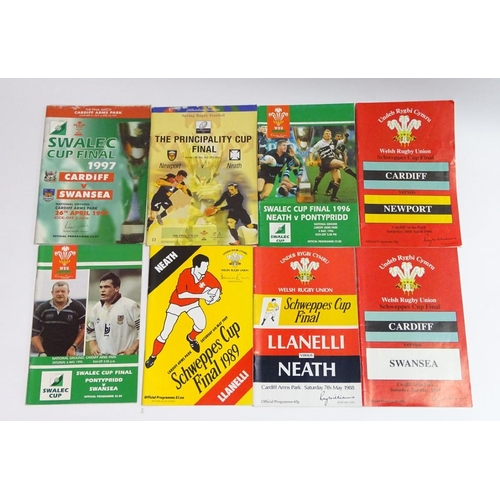 93 - Welsh Rugby: Cardiff v. Newport 26/4/86, Cardiff v. Swansea 2/5/87, Llanelli v. Neath 7/5/88, Llanel... 