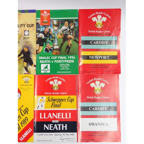 93 - Welsh Rugby: Cardiff v. Newport 26/4/86, Cardiff v. Swansea 2/5/87, Llanelli v. Neath 7/5/88, Llanel... 