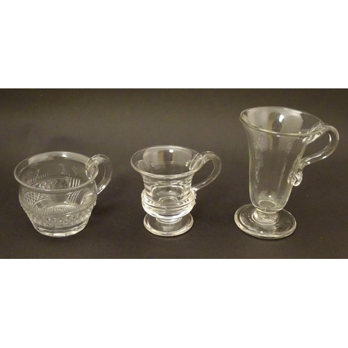 110 - Six assorted late 18th / early 19thC glasses to include jelly, custard etc. glasses. Tallest approx.... 