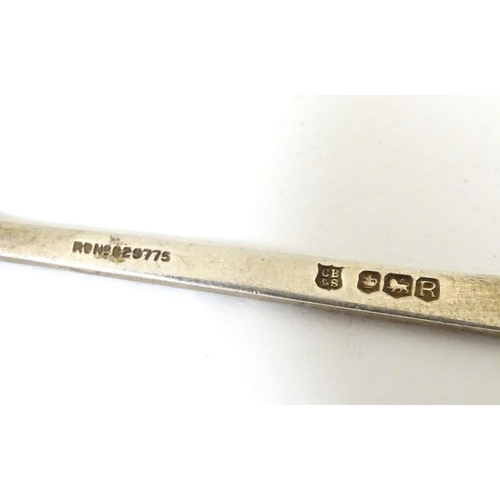 170 - A silver teaspoon with Celtic decoration and engraved M.L.G.C ( possibly Mount Lawley Golf Club ). H... 