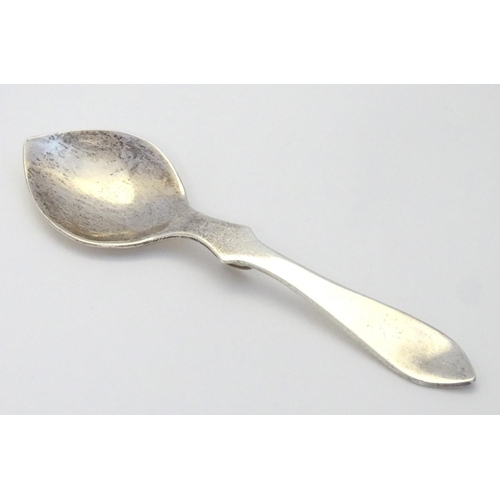 177 - A silver preserve spoon hallmarked London 1984 maker SEP. 5 1/2''  long