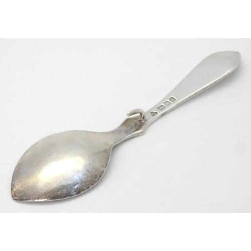 177 - A silver preserve spoon hallmarked London 1984 maker SEP. 5 1/2''  long