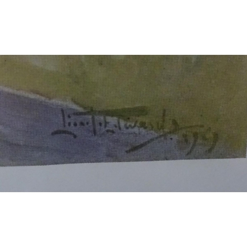 169 - After Lionel Dalhousie Robertson Edwards (1877-1966), Signed coloured print, 'The Beaufort Hunt' acr... 