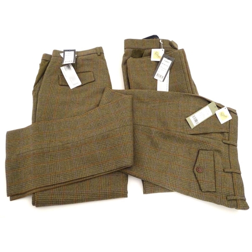 299 - Three pairs of Laksen tweed trousers, UK size 37 (3)