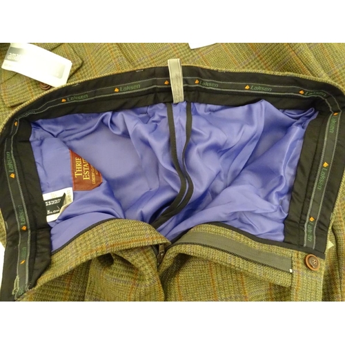 299 - Three pairs of Laksen tweed trousers, UK size 37 (3)